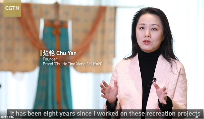 Chu Yan, gjatë një interviste me CGTN