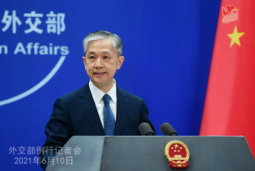 Zëdhënësi i Ministrisë së Punëve të Jashtme të Kinës Wang Wenbin/ foto nga MPJ