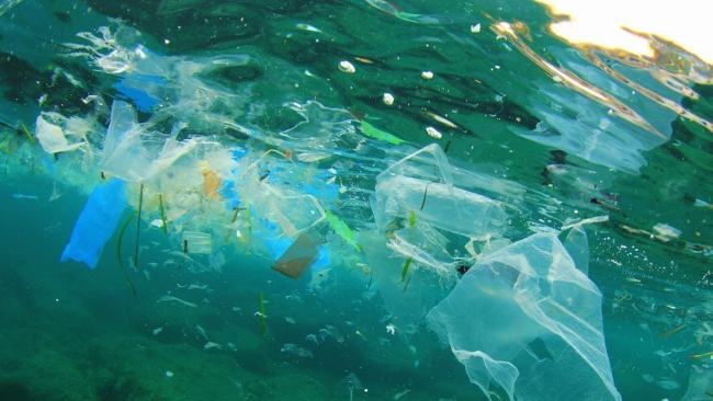 Mbetje plastike që lundrojnë në det