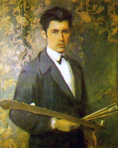 Vangjush Mio autoportret (Albanian art)