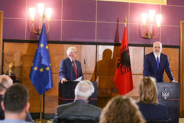 Konferencë shtypi Rama-Borell (Tirana Post)