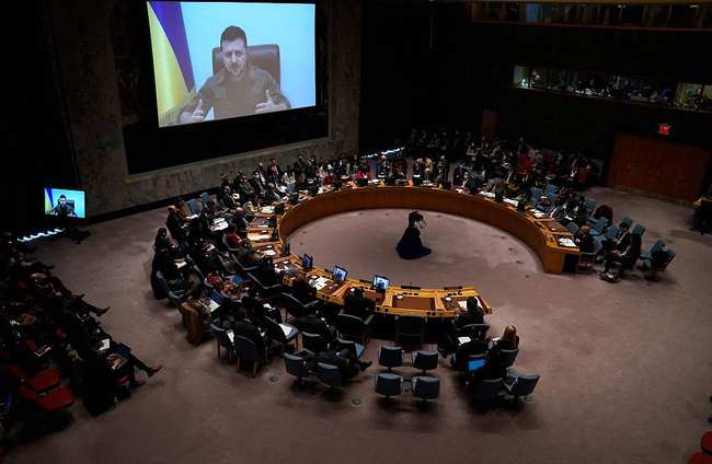 Mbledhja e hapur e OKB-së mbi situatën në Ukrainë, më 5 prill/ VCG