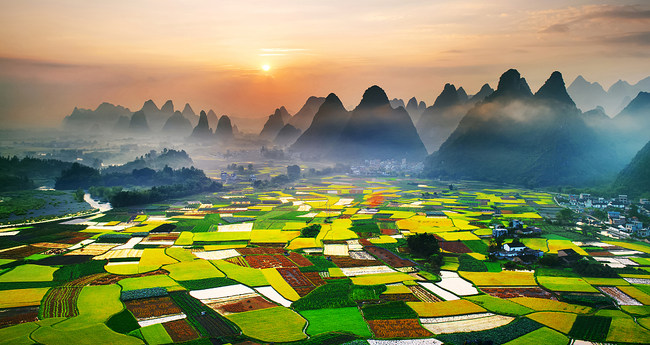 Fshat në Rajonin autonom Guangxi-Zhuang(Foto:VCG)