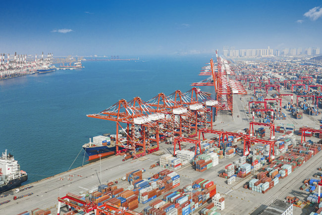 Porti Qingdao(Foto:VCG)