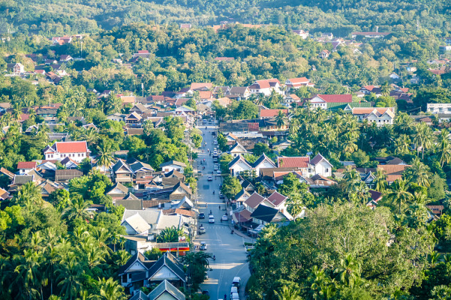 Snímek: Pohled na Luang Prabang v Laosu. /CFP<br><br>