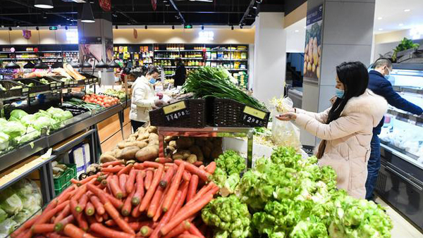 Foto: In einem Supermarkt in Beijing